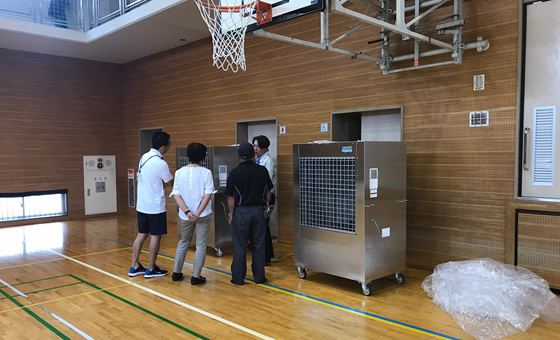 現地でのデモンストレーション